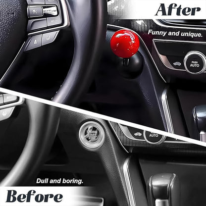 Car Push Start Button Rocker  Cover Ball Design