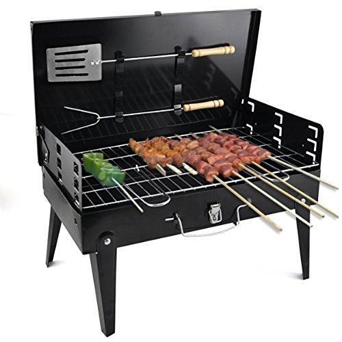 Stainless Steel Briefcase Style Barbecue Grill Toaster