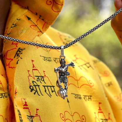 Hanuman Ji Pendant With Gada Religious Jewellery