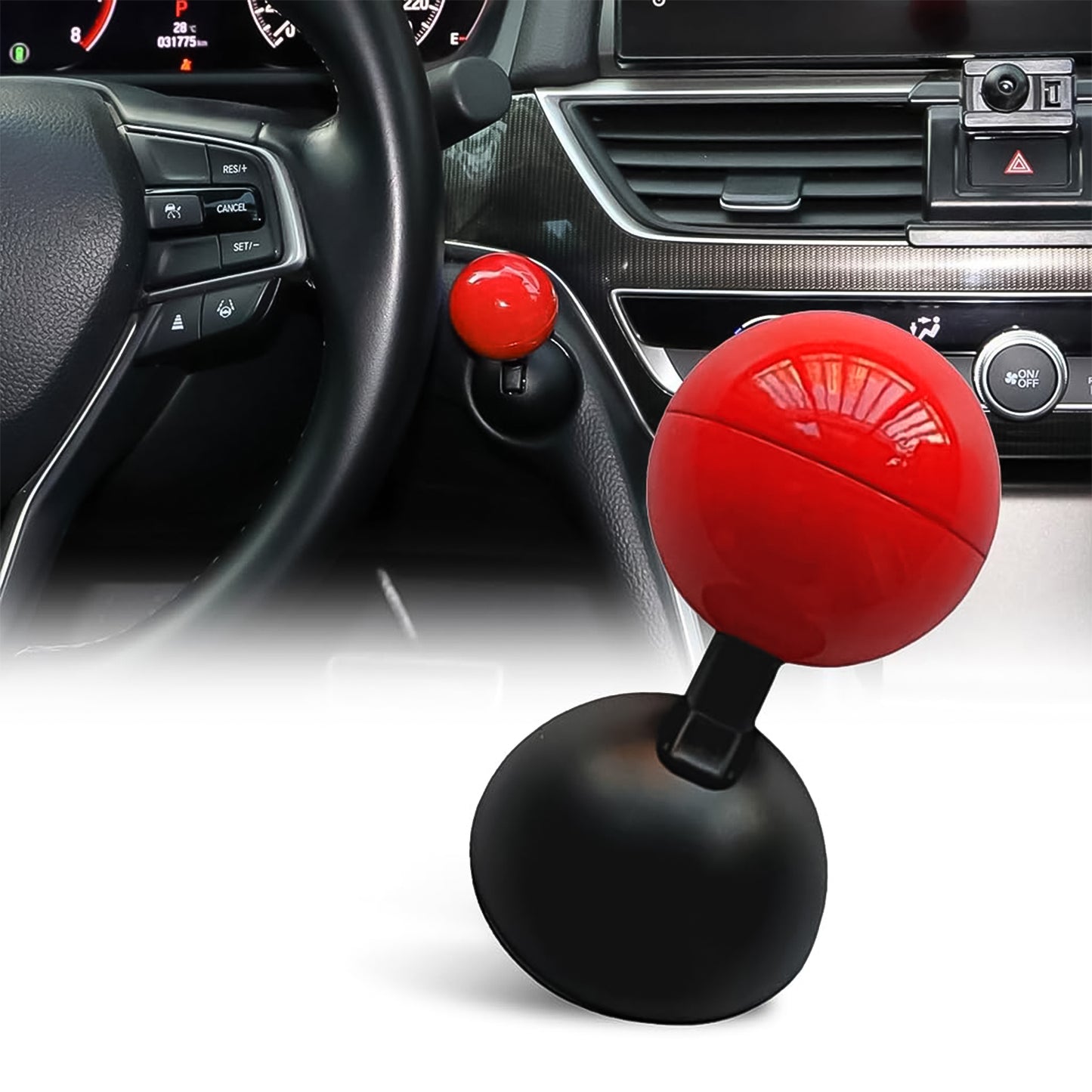 Car Push Start Button Rocker  Cover Ball Design